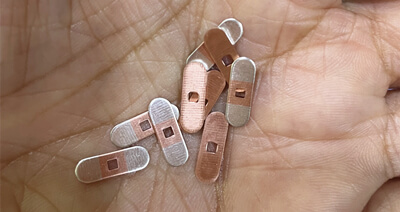 چاندی کی جڑنا پٹی کی طرف سے بنایا سٹیمپنگ کے لئے کھیپ